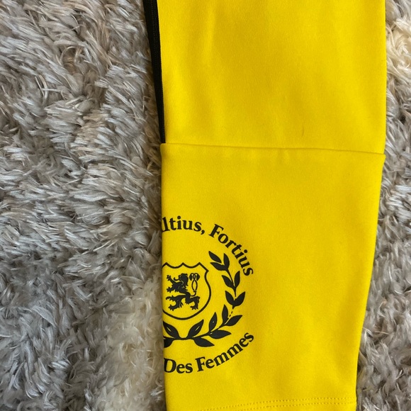 L’école Des Femmes The Bruce 2-Pc Kill Bill Yellow Track suit French Designer - Picture 12 of 12